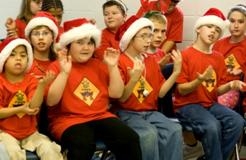Special education students and peer helpers take part in a holiday performance at a school in Winder, GA. Advocates say dropping the term "mental retardation" will decrease stigma for students. (Photo: MNicoleM, flickr.com)