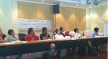 บรรยากาศผู้เข้าร่วมประชุมโต๊ะกลม เรื่อง “อุปสรรคและความท้าทาย ของการปฏิบัติงานด้านสิทธิมนุษยชนศึกษาในประเทศไทย”