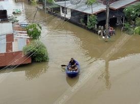 เหตุการณ์น้ำท่วมบ้านเรือนประชาชน