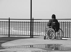 File photo of a person in a wheelchair. PHOTO: FILE