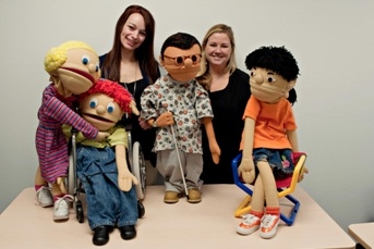 Educational puppet troupe teaches Sask. kids about disability