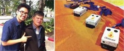 คนพิการทางสายตาทดลองใช้ อุปกรณ์ iSonar : เครื่องบอกเตือนสิ่งกีดขวางสำหรับผู้พิการทางสายตา