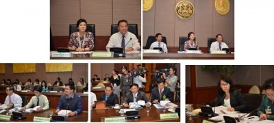 นายกรัฐมนตรี นางสาวยิ่งลักษณ์ ชินวัตร  ประธานการประชุม “การจัดทำแผนสนับสนุนการจัดสิ่งอำนวยความสะดวกให้คนพิการและทุกคนในสังคมเข้าถึงและใช้ประโยชน์ได้”  เมื่อวันที่ 20 มีนาคม 2556 ณ ทำเนียบรัฐบาล โดยมีคณะรัฐมนตรีต่างๆ 