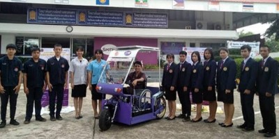เจ๋งรถไฟฟ้าคนพิการฝีมือเยาวชนเตรียมอวดสายตาชาวต่างชาติ