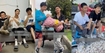 3 หนุ่มจีนผู้ไม่ย่อท้อต่อชะตาชีวิต แม้ &'สมองพิการ&' แต่ช่วยกันทำมาหากิน สร้างแรงบันดาลใจให้ผู้คนมากมาย