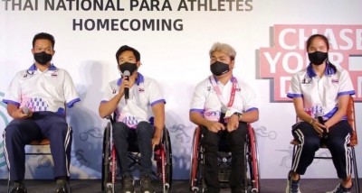 "วรวุฒิ" นำทัพบอคเซียไทยเข้ารับเงินอัดฉีดหลังซิวทองประเภททีม "พาราลิมปิก"