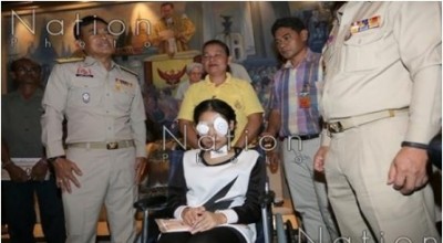 น.ส.ณัฏฐ์ธมน ธนไตรสิทธิ์ อายุ 18 ปี ผู้เสียหายได้รับบาดเจ็บจากการถูกลูกหลงยิงจนตาบอด 2 ข้าง