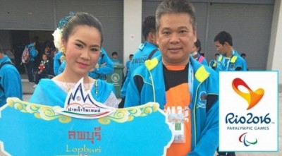 นายชูเกียรติ อุปนายกสมาคมคนพิการแห่งประเทศไทย นายกสมาคมคนพิการจังหวัดลพบุรี และประธานชมรมกีฬาคนพิการลพบุรี