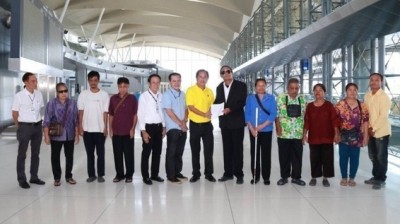 แอร์พอร์ต เรล ลิงก์รับมอบกระเช้าดอกไม้แสดงความขอบคุณ และให้กำลังใจ จากสมาคมสหพันธ์คนพิการในประเทศไทย