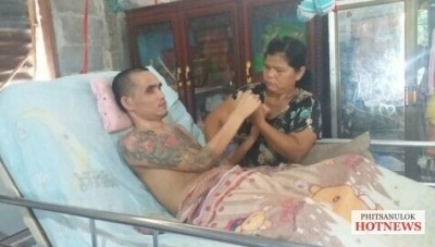 วอนช่วยครอบครัวหนุ่มพิการเป็นอัมพาตท่อนล่างที่ต.บ้านแยง