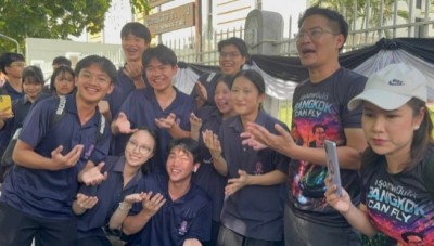 "เต้ มงคลกิตติ์" ควงผู้สมัครผู้ว่าฯกทม. บุกเตรียมอุดมฯ ชูนโยบายคนพิการ