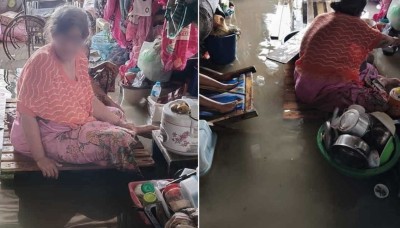 ยายพิการวัย 71 ถูกน้ำท่วมบ้านนนทบุรี แช่น้ำรอคนมาช่วย 5 วันแล้ว แต่อบต. บอกแค่ให้รอคิวความช่วยเหลือ