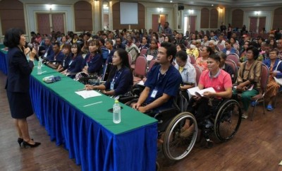 ยโสธรเตรียมความพร้อมคนพิการและผู้ดูแลคนพิการในสถานการณ์ภัยพิบัติ