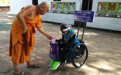 "พี่ลูกหมี"ชายพิการหัวใจแกร่งวิ่งระดมทุนปีที่ 2 ให้รพ.สงขลา