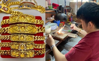 ชื่นชม! หนุ่มพิการใจสู้ สู่เจ้าของร้านทำทอง เลี่ยมพระ-เครื่องประดับหลักล้าน