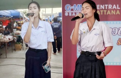 นร.สาวกตัญญู ชื่นชม"น้องเนย"ดูแลพ่อ-แม่พิการร้องเพลงตลาดหาทุนเรียน เสียงเพราะจับใจส่งคว้าแชมป์ภาคเหนือ เรียนก็เก่ง 3.91
