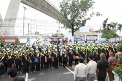 หน่วยพระราชทานและประชาชนจิตอาสา เราทำความดี ด้วยหัวใจ เข้าร่วมในการทำกิจกรรมจิตอาสา