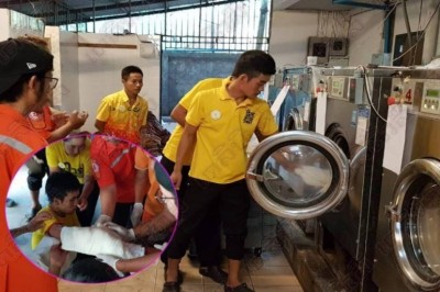 พรั่งพรู'ผมพิการแล้ว' เครื่องไม่หยุดรีบดึงผ้า-ปั่นแขนขาด