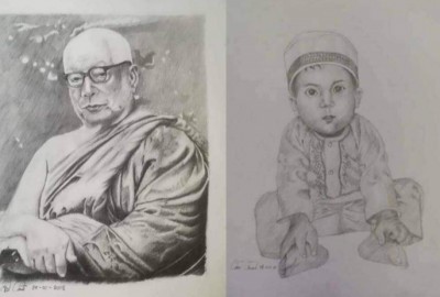 เสียสละให้เมียมีแฟนใหม่ หนุ่มอัมพาตวาดรูปเลี้ยงชีพ