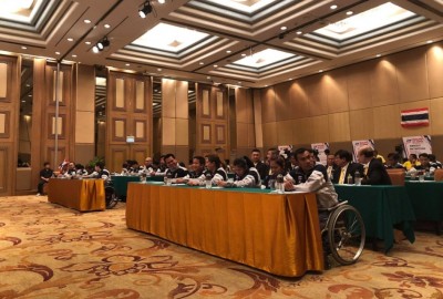 สมาคมกีฬาคนพิการแห่งประเทศไทยฯ จัดงานแถลงข่าว การจัดแข่งขัน THAILAND PARA -BADMINTON INTERNATIONAL 2018  สมาคมกีฬาคนพิการแห่งประเทศไทย ในพระบรมราชูปถัมภ์ ได้จัดงานแถลงข่าวจัดการแข่งขันแบดมินตันคนพิการนานาชาติ รายการ THAILAND PARA -BADMINTON INTERNATIONAL