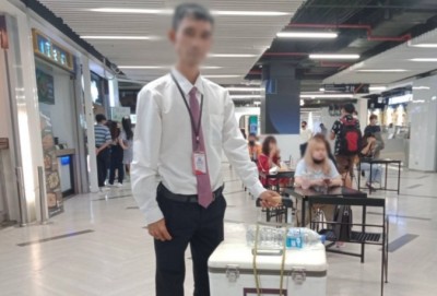 มิจฉาชีพตีเนียนคุยกับ "ผู้พิการ" สุดท้ายแอบฉกกระเป๋าเงินขายขนมหนีหาย