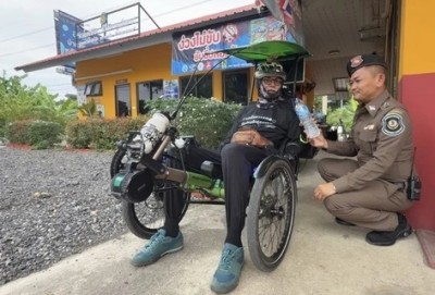 ซาบซึ้งทั้งประเทศ! “ลุงชิด” วัย 71 พิการครึ่งซีก ปั่นจักรยาน 893 กม. จากแม่สายสู่กรุงเทพฯ เพื่อกราบพระบรมศพ