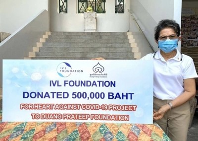 มูลนิธิไอวีแอล สนับสนุนมูลนิธิดวงประทีป ช่วยเหลือชุมชนคลองเตย สู้โควิด
