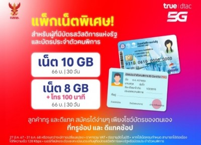 กสทช.ตั้งเงื่อนไข หวังคุ้มครองทุกภาคส่วน พิเศษสำหรับผู้พิการ ผู้มีรายได้น้อย ผู้สูงอายุ รับส่วนลดแพ็กเกจ 30% จาก AIS-True