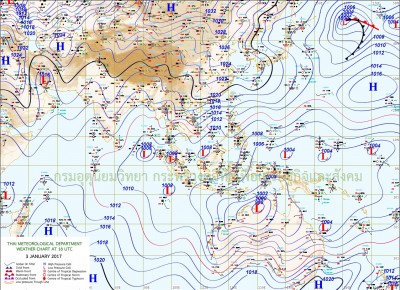 เหนือยังหนาวมีฟ้าคะนอง ใต้ระวังฝนตกหนักน้ำท่วม