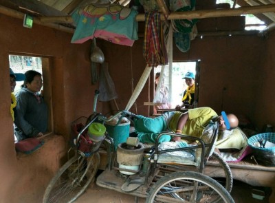 รพสต.บ้านกกจำปา ต.โป่ง อ.ด่านซ้าย จ.เลย เยี่ยมครอบครัวผู้พิการเพื่อสร้างเสริมคุณภาพชีวิตของประชาชน