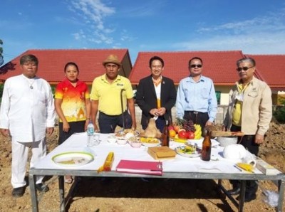 รองผู้ว่าฯสระแก้ว ร่วมพิธีลงเสาเอกอาคารสำนักงานสมาคมส่งเสริมการศึกษาและพัฒนาคุณภาพชีวิตคนพิการในประเทศไทย