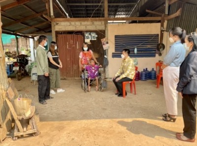 อำเภอบ้านม่วง จังหวัดสกลนคร ประสานความร่วมมือทุกภาคส่วนติดตามดูแล ช่วยเหลือ คนพิการ