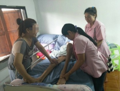 ลงพื้นที่ดูแลตามกิจกรรมโครงการติดตามเยี่ยมผู้สูงอายุ ผู้พิการ ผู้ด้อยโอกาส กองทุนหลักประกันสุขภาพตำบล