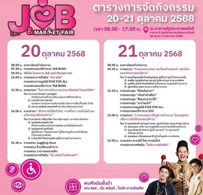 พลิกวิกฤตเป็นโอกาส! พม. จัดใหญ่ “Job & Market Fair” มหกรรมสร้างอาชีพคนพิการ 300+ ร้านค้า ตอกย้ำ 'We Can Do'
