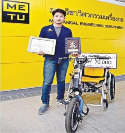 ใส่มอเตอร์ติดสปีดให้วีลแชร์ ผู้พิการ-สูงวัย ใช้ชีวิตนอกบ้าน