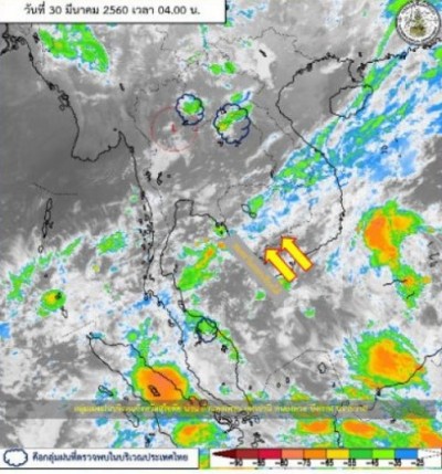 ฤทธิ์ความกดอากาศสูงจีน เตือน"กทม.-ใต้"ฝนชุก