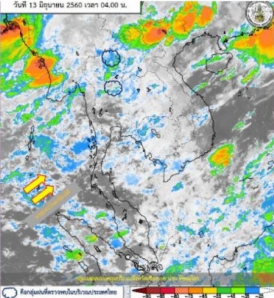 พายุโซนร้อนเคลื่อนเข้าจีน เหนือ-อีสานไทยฝนฟ้าคะนอง