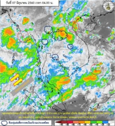 เตือนตะวันออก-ใต้ฝนถล่ม 8จว.เสี่ยงน้ำท่วมฉับพลัน