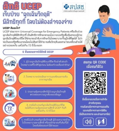 ข่าวดีคนพิการ! สปสช. ย้ำสิทธิ UCEP เจ็บวิกฤตเข้ารพ.ใกล้บ้าน