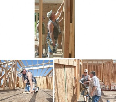 นายโธมัส เกรแฮม หนุ่มเทกซัส ชาวสหรัฐ พิการตาบอด กำลังสร้างบ้านไม้ด้วยตนเอง