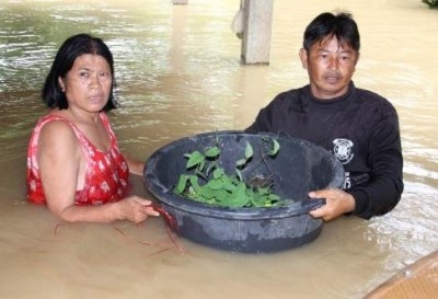 เหตุการณ์น้ำท่วมบ้านเรือนประชาชน