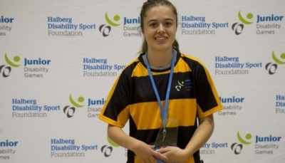 Team Wellington's Libby Leikis, 17, took the athletics overall female trophy at the 2016 Halberg junior disability games.