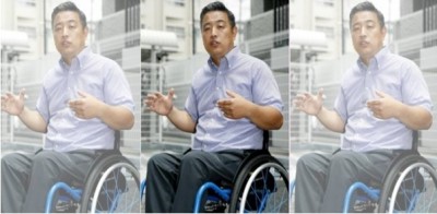 นายฮิเดโตะ คิจิมะ วัย 44 ปี ผู้พิการร่างกายท่อนล่างนั่งรถวีลแชร์