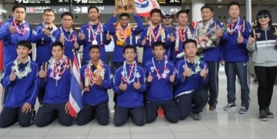นักกีฬาไทย นำ 2 ทอง โอลิมปิกเกมส์คนหูหนวก กลับบ้าน ให้คนไทยได้ชื่นชม ทัพนักกีฬาทีมชาติไทยชุดคว้า 2 เหรียญทอง “เดฟลิมปิกเกมส์ ครั้งที่ 23”   กลับถึงไทยแล้ว