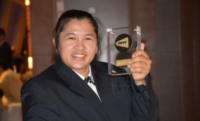กระหึ่ม  อำนวย เวชวิฐาน  สร้างชื่อ คว้ารางวัลนักพารา-เเบดมินตันหญิง ยอดเยี่ยมเเห่งปี ของ "ส.เเบดฯโลก"