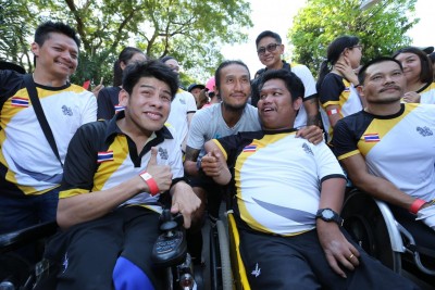 ทัพนักกีฬาคนพิการทีมชาติไทย" รวมพลังใจ..ร่วม