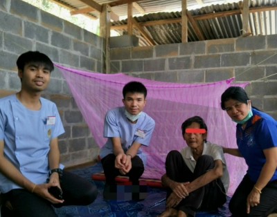 รพ.สต.บ้านกกจำปา ต.โป่ง อ.ด่านซ้าย จ.เลย เยี่ยมบ้านผู้สูงอายุผู้พิการ ผู้ด้อยโอกาส