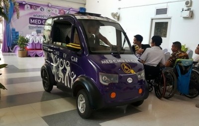 คณะแพทย์มช. ผลิตรถยนต์ไฟฟ้าเพื่อคนพิการคันแรกของไทย