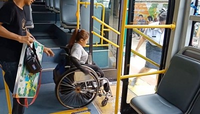 วันนี้มาถึงแล้ว...เผยภาพประทับใจ ทางลาดรถเมล์ เพื่อคนพิการ ความเท่าเทียมของทุกคน