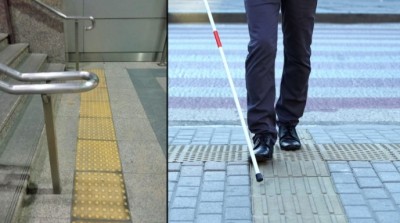 เดินชนมีจุก! ชาวเน็ตจี้ รถไฟฟ้า MRT ทำทางเดินคนตาบอดไม่ปลอดภัย